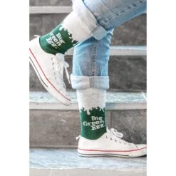 Big Green Eggflames Sokken Green White Maat EU 43 - 46