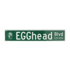 Big Green EggStreet Sign Egghead BLVD Decoratie