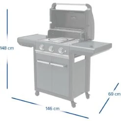 Campingaz 3 Series Premium S Buitenkeuken Black Grey -BBQ Verkoop 118474 000 04 1