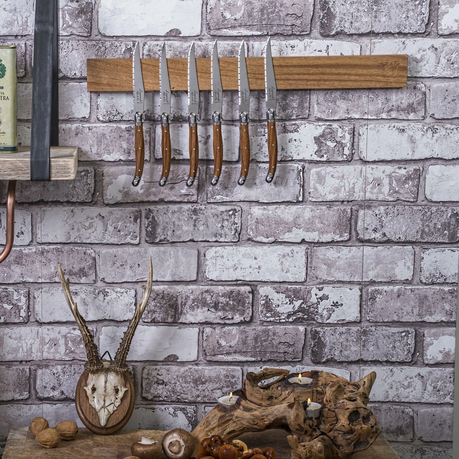 Style De VieMagnetisch Messenrek Acacia 4 Style De VieMagnetisch Messenrek Acacia - Image 2