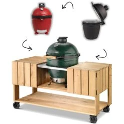 Dwars Large Tafel Voor Medium Kamado 5 Dwars Large Tafel Voor Medium Kamado -BBQ Verkoop 145693 000 02 2
